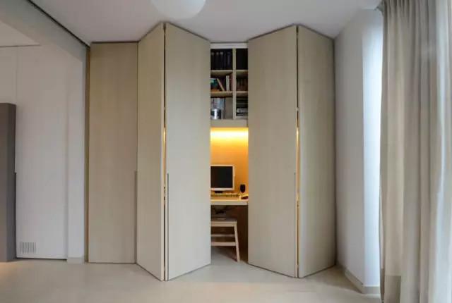 宅新網(wǎng)定制家具-隱藏式書桌柜組合